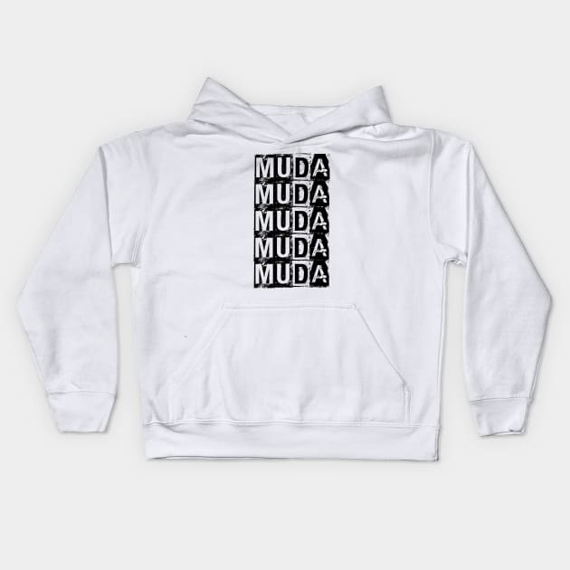 Muda Muda Muda Kids Hoodie by Buggy D Clown